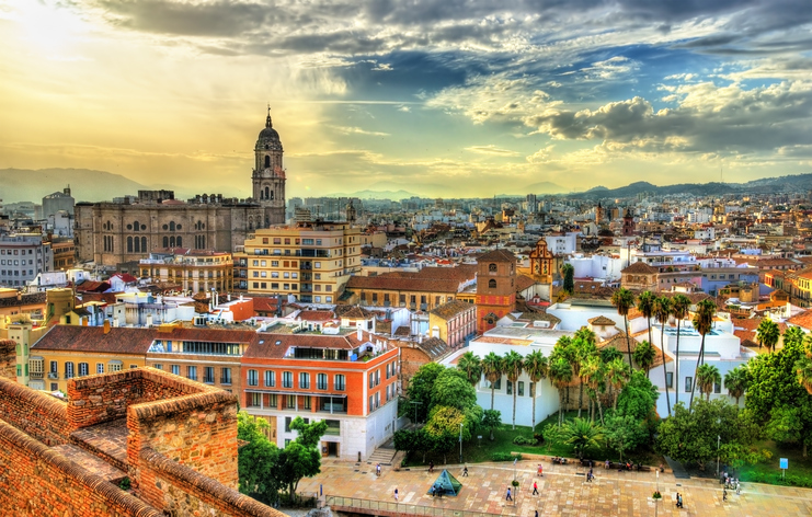 Ruta de viaje en coche hasta Málaga